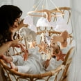 thumbnail image 5 of Vikakiooze Mobile Support For Infant Bed Mobile Wooden Felts Infant Bed Newborn Prezzie Decoration Newborn Prezzie For Infant And Girls Hanging Wind Chimes Bed, 5 of 5