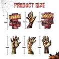 thumbnail image 2 of Coolmade Halloween Decorations Beware Signs Yard Stakes Outdoor Creepy Assorted Warning Sign,Scary Zombie Theme Party Decor Supplies,6 Pieces,16.5" x 12.2", 2 of 7
