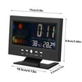 thumbnail image 2 of CAMOTUSE Digital Desk Alarm Clock Weather Thermometer Humidity Monitor Reloj despertador, 2 of 7