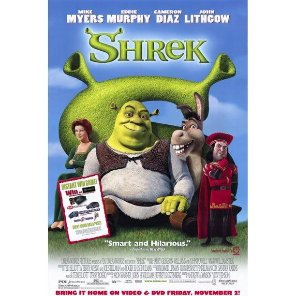Shrek 2001 11x17 Movie Poster Walmart Com Walmart Com
