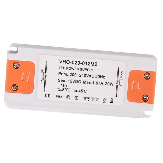 de fuente de alimentación del aptador del de iluminación del de 20W 1670MA DC 12V LED Baoblaze Adaptador de transformador de controlador de LED