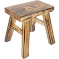 thumbnail image 4 of SOPOTUTU Light Brown Wood Step Stool Perfect for Bathroom and Bedroom Vanity Use Home Furniture, 4 of 8
