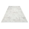 thumbnail image 2 of Ivanna White Abstract Polyester Area Rugs for Living Room Jacquard Textured Modern Rugs Soft Geometric Rug for Bedroom Mid Century Washable Rug Non-Slip Bohemian Perfect for Dining Room Office, 2 of 4