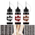 thumbnail image 5 of Temporary Tattoo Stencils Kit for Adults Teens Kids, Body Art Fake Paint DIY Temporary Tattoo Ink - Black Red Brown, 5 of 6