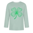 thumbnail image 4 of Wancir Chemises pour Hommes en Liquidation, Imprimé de la Saint-Patrick, Col Rond, Mode Décontractée, Manches Courtes, Manches Trois-Quarts, 4 of 4