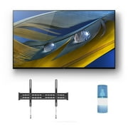 Sony XR-65A80J 65" OLED BRAVIA XR 4K Ultra HD Smart TV with a Walts TV Large/Extra Large Tilt Mount for 43"-90" Compatible TV's and a Walts HDTV Screen Cleaner Kit (2021)