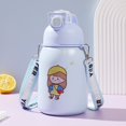 thumbnail image 2 of Water Cup 1000ML Keep Warm Heat Insulation Excellent Cartoon Girl Pattern Insulated Cup, 2 of 4