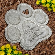 GiftsForYouNow A Lifetime Of Love Paw Print Stone, Pet Memorial Stone