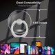 thumbnail image 5 of Tacomege Soporte Transparente Para Anillo De Teléfono, Soporte Para Anillo De Dedo, Soporte Para Teléfono Celular, Tableta, Accesorios (Redondo-Transparente) (1), 5 of 5