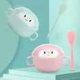 thumbnail image 3 of CIMAXIC 2 Sets Baby Bowls with Spoons Insulation Bowl Baby Food Bowl Baby Supplies,5.71"X5.71"X3.54", 3 of 5
