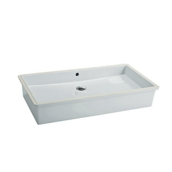 City 84.46 Under-Mount Bathroom Sink in Ceramic White