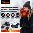 thumbnail image 2 of Guantes térmicos recargables Weston con 3 niveles de calor y resistencia al agua, 2 of 7