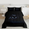 thumbnail image 2 of Castle Fairy Boys Girls Black Cat Twin Comforter Sets,Gothic Style Bedding Set, 2 of 8