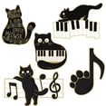 thumbnail image 1 of Juego de broches con forma de gato con forma de gato negro con forma de gato, aleación, 1 of 3