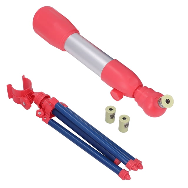 Kids Telescope, Child Telescope 3 Different Magnifications For Gift For Above 3 Years Old A18 Red