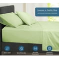 thumbnail image 3 of Royale Linens 400 Thread Count 100% American Grown Cotton Fitted Sheet Queen Size -All Around Elastic Fitted Sheet - Luxury Sateen Weave - Snug Fit Bottom Sheet Fit Up To 16" (Queen, Florentine Sage), 3 of 9