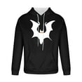 thumbnail image 4 of JXMVOJ Men's Print Pattern Hooded Sweatshirt Casual Long Sleeve Pullover With Pockets, 4 of 5