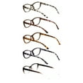 thumbnail image 3 of 5 Pairs Women’s Fashion Cat-Eye Leopard Reading Glasses – Lightweight Frames with Spring Hinges +1.00, 3 of 4