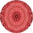 thumbnail image 1 of Ahgly Company Machine Washable Indoor Square Transitional Red Area Rugs, 3' Square, 1 of 7