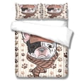 thumbnail image 1 of Conjunto de cubierta de edredón Tema de perro Cubiertas de edredón Pillow Shams Suministros para dormir Conjuntos de ropa de cama para primavera verano otoño invierno xl tipo3 3 piezas Inevent HA012367-12, 1 of 7
