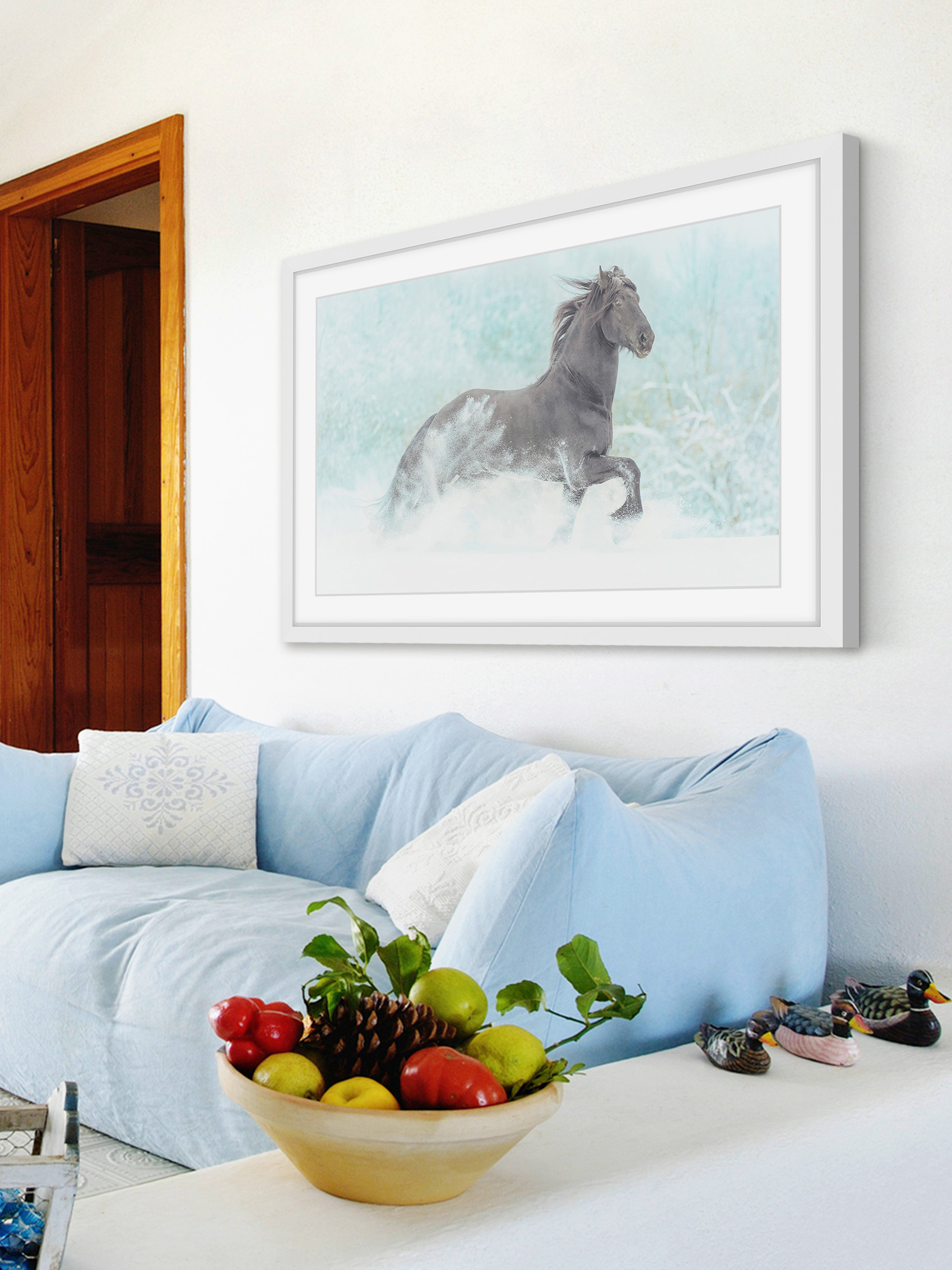 "Frolicking Equus" Framed Painting Print