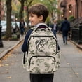 thumbnail image 5 of Jeiento Bass Fish Kids Backpack 17 Inch School Backpack for Boys for Grades 3-6 Ages 9-12, Breathable Elementary School Bag with Padded Tablet Sleeve & Multi-Pockets, 5 of 7