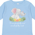 thumbnail image 4 of Inktastic I Am Fearfully and Wonderfully Made Elephants and Flowers Boys or Girls Long Sleeve Toddler T-Shirt, 4 of 5