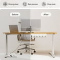 thumbnail image 4 of pamo Cable Management Under Desk for Easy mounting Under-Table I Set of 2 - with 10X Cable Ties I Desk Organizer for Office/Home Office Table Thoughtful Cable Tray Holder, 4 of 7
