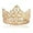 Gold, variant on CATPAN Alloy King Queen Royal Full Round Crown Wedding Tiara Headbands Princess Crowns For Pageant Party Hair Accessories (Silver)
