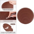 thumbnail image 4 of 10 Pcs 5 Style Flat Round Felt Fabric for DIY Crafts Sewing Accessories Coffee 10~30x0.3cm Hole: 6mm 5pcs/set 2 sets, 4 of 7