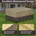 thumbnail image 6 of Gasee Patio Furniture Covers, Outdoor Table Furniture Cover Waterproof Canvas Rectangle 650D Patio Covers for Outdoor Furniture, Lawn, Deck, Backyard, Anti-fade & Tear Resistant, 6 of 6