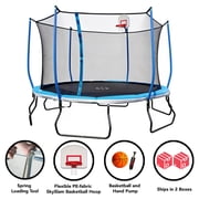 Bounce Pro 14ft Trampoline With Enclosure Combo & Basketball System