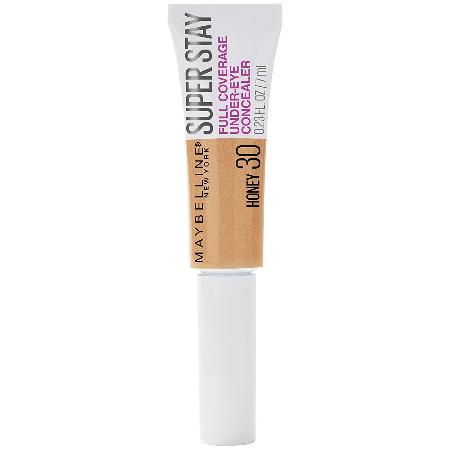 2 Pack Maybelline Super Stay Super Stay Full Coverage, Brightening, Long Lasting, Under-eye Concealer Liquid Makeup For Up To 24H Wear, With Paddle Applicator, Honey, 0.23 fl. oz