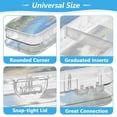 thumbnail image 4 of Plastic Pencil Box Large Capacity Pencil Boxes Clear Boxes with Snap-Tight Lid Stylish Office Supplies Storage Organizer Box The Dog Is Running, 4 of 7