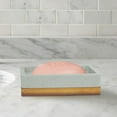 thumbnail image 2 of nu steel CON3H nu steel Concrete, Made of Cement Dish Tray for Bathroom Vanities, Countertops, Pedestals, Kitchen Sink-Store Hand Soap, Pumice Bars, Sponges, Scrubbers, Grey Stone/Brown, 2 of 5