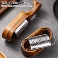 thumbnail image 4 of Homelife Stainless Steel Cheese Grater with Wood Handle Sharp Blades Efficient Cheese Grating Tool for Cheese Chocolate Fruits Handheld Grater Spoon Grater, 4 of 13