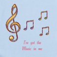 thumbnail image 2 of CafePress - Music In Me Infant Bodysuit - Baby Light Bodysuit, Size Newborn - 24 Months, 2 of 4