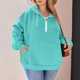 thumbnail image 4 of HongQid Womens Sweatshirts Quarter Half Zip Pullover Oversized Hoodies Fall Fashion Winter Jackets Pullover, 4 of 4