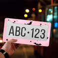 thumbnail image 4 of 1 Pcs Bats and Stars License Plate Frame, License Plate Cover for Car Decorative Parts, Aluminum License Plate Bracket Holder Rust-Proof Weather-Proof for US Standard Car, 4 of 9