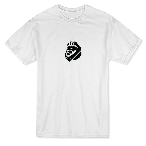 T-shirt Blanc pour Homme Pixel Classic Lion Image Image