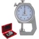 thumbnail image 3 of Digital Thickness Gauge, Round Dial, 0.1mm, Accuracy For Paper, Leather, Sheet Metal, 3 of 4