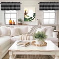 Black Grey Ombre Valances for Windows, Modern Gradient Solid Color ...