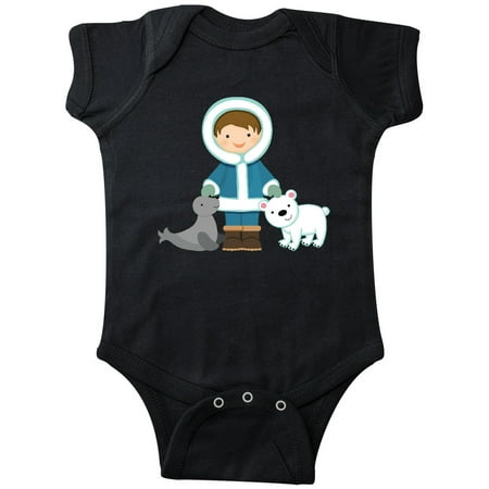 

Inktastic Eskimo Boy Cute Alaska Gift Baby Boy Bodysuit