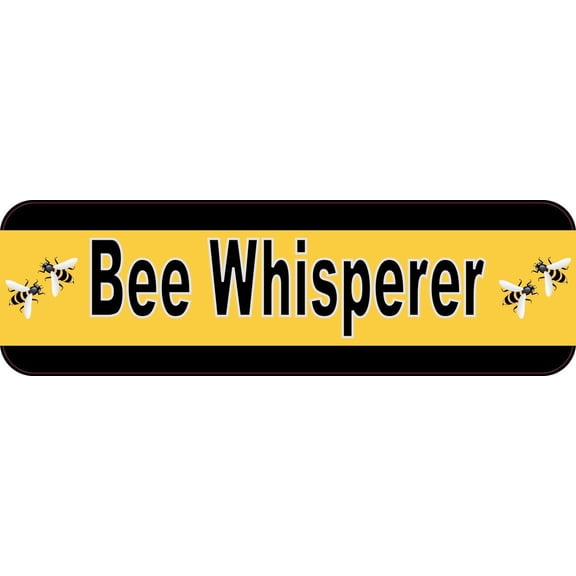 10in x 3in Bee Whisperer Bumper Sticker
