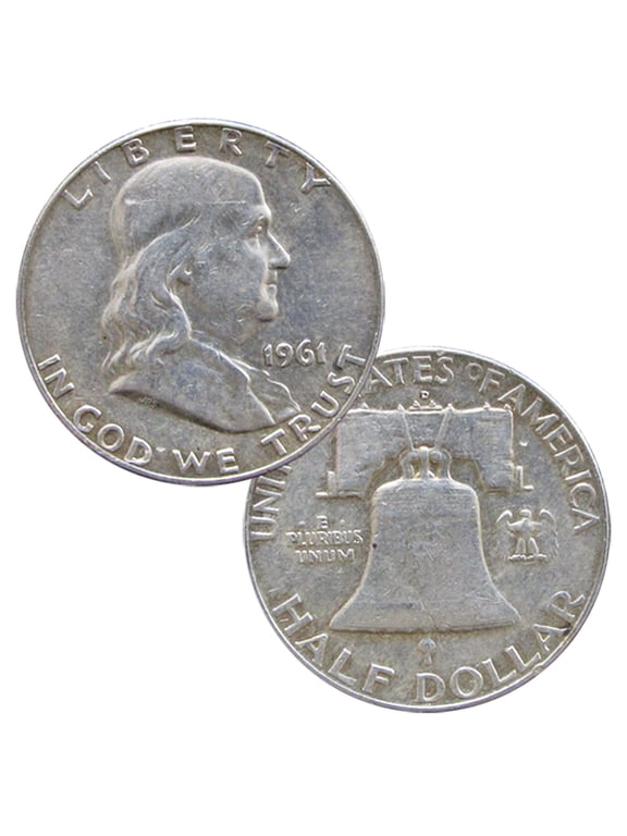 USA 1948-1963 90%Silver Franklin Half Dollar Coin Average Circulated Random Date