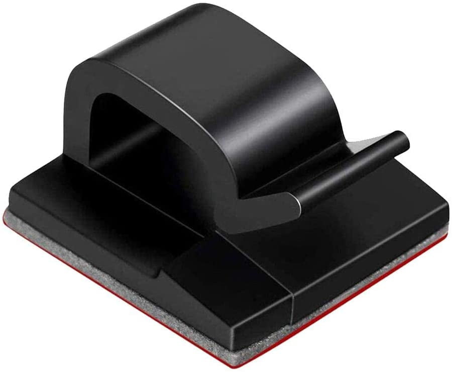 Organizer Clamp Cord Management Electonic Black Wire Holder Cable