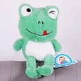 thumbnail image 3 of PELUCHERIA - Peluche de Rana Verde, 20 cm, Juguete Suave con Diseño Sonriente, 3 of 5