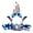 A, variant on Sktrjpolfis Large Patriotic Gnome Garden Stake Iron Red White Blue Decor for Independence Day Yard