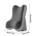 thumbnail image 3 of Portable Foam Bed Backrest Pillow with Adjustable Height, Ergonomic Reading Waist Support Cushion for Bed Sofa Dorm, Prone Sleep Aid, Practical Housewarming Gift, 3 of 9