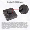 thumbnail image 3 of Amplificador de auriculares Syba Sonic 24 bits 96 kHz USB DAC SD-DAC63116, 3 of 6